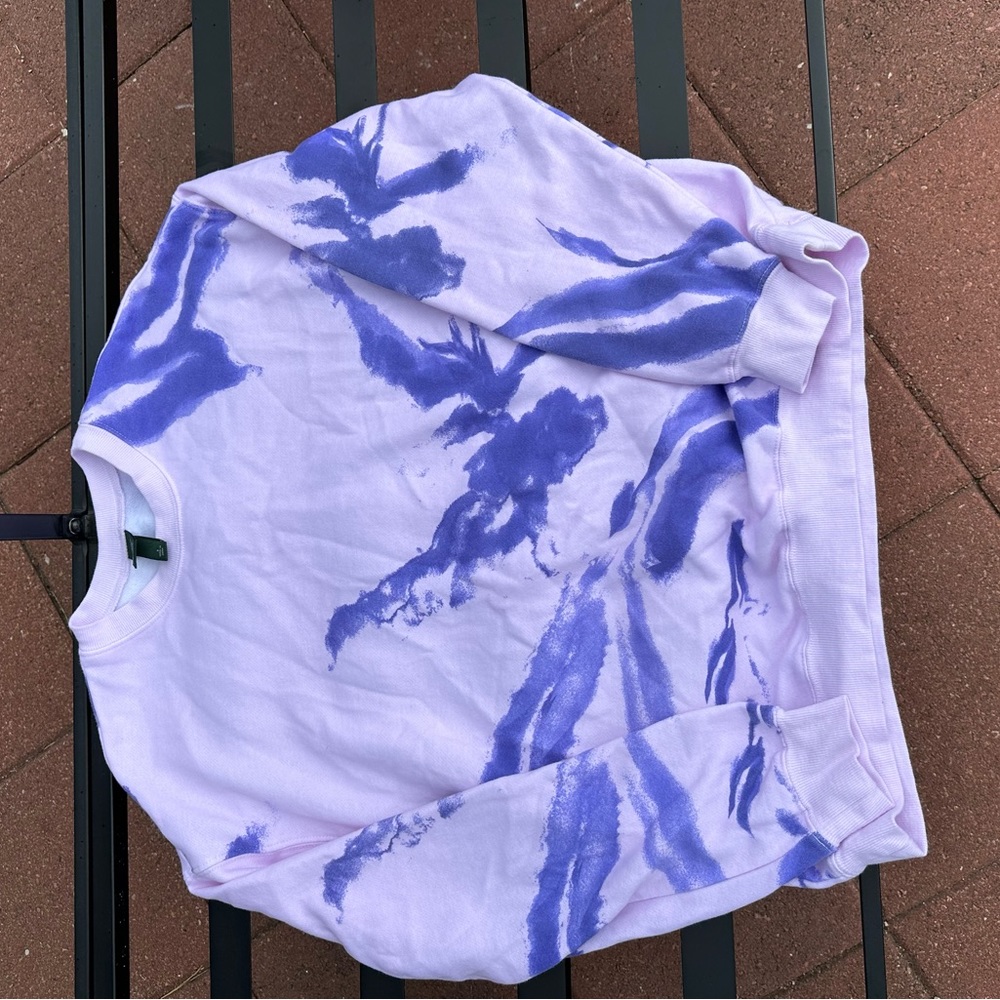 Wild fable long sleeve splash paint purple  and pink